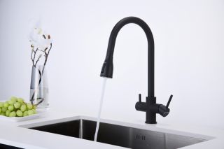 Смеситель для кухни Paulmark Lange La214212-401 антрацит